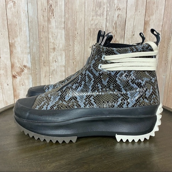 Converse Run Star Hike Hi Snakeskin Platform Sneaker Size 6.5 Women - Picture 5 of 13